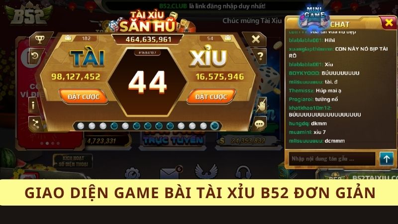 Win79 - Tài Xỉu B52: 4 Chiến Lược Quản Lý Vốn Hiệu Quả 7 Giao diện game tài xỉu B52 đơn giản